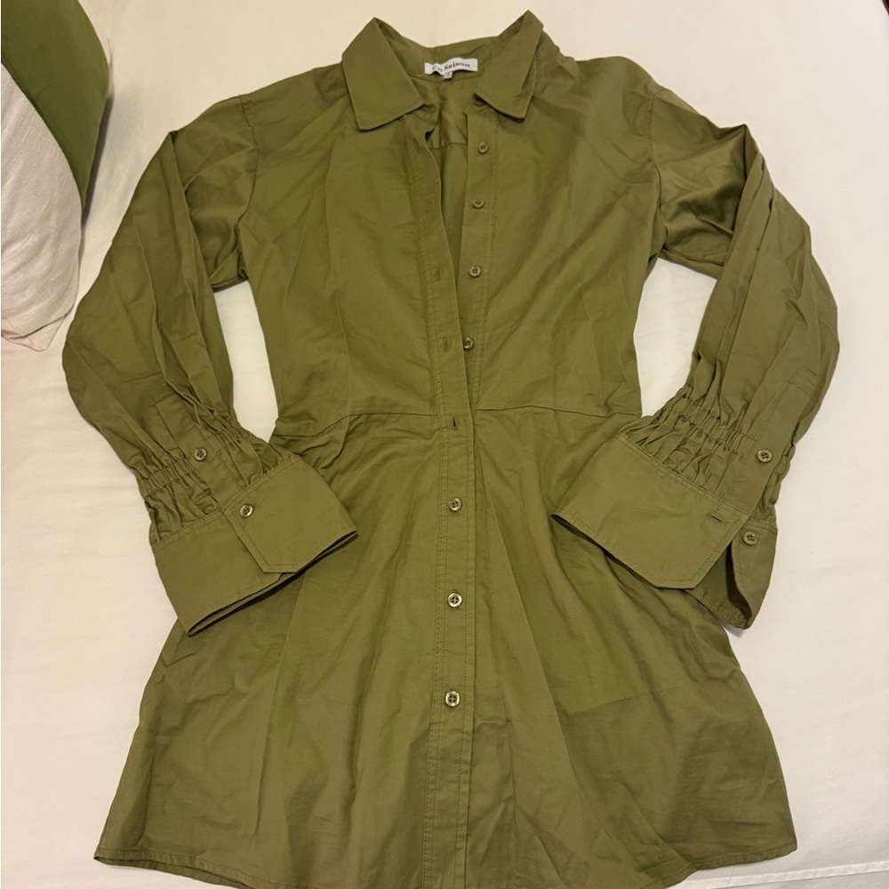 En Saison Button-Up Shirt Dress